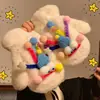 Luvas para Mulheres Inverno Quentes Luvas de Mão Desenho Animado Luvas de Pelúcia Espessadas Alça de Pescoço Estudante Resistente ao Frio Luvas de Ciclismo