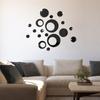 JM3251 Espejo Transfronterizo Redondo Adhesivos de Pared Decoraciones Dormitorio Sala de Estar Pared Cabecera Círculo Creativo Adhesivos de Pared Venta al por Mayor