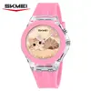 Reloj de Cuarzo Time Beauty Caja Transparente Moda para Mujer Reloj de Cuarzo Impermeable Reloj para Mujer Simple Reloj para Estudiante Hombre