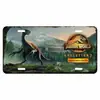 Placa decorativa de metal estaño personalizada creativa serie Jurassic en stock directo de fábrica Amazon AliExpress