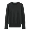 Estilo Europeo Transfronterizo Z 2026 Nueva Moda Temperamento Femenino Venta al por Mayor Estilo Básico Sencillo Prendas de Punto Cuello Redondo 885117