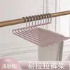 Rack de calças de aço inoxidável multiuso para atacado, cabide de roupas, armazenamento doméstico, calças dobráveis, clipe para calças, cabide de calças retrátil