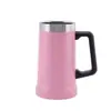 Taza de Cerveza Brasileña de 24 oz con Asa, Gran Capacidad, Portátil para Uso en Exteriores, Oficina, Coche, Taza Térmica con Caja de Regalo