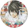 Death Note Series Desenho animado Bidimensional Emblema de folha de flandres Espelho Chaveiro Acessórios Pingente Periférico