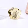 4,5cm Médio Brilhante Metal Galvanizado Edelweiss Feminino Meio Laço Piranha Transfronteiriço Mais Vendido Amazon Garra de Cabelo Acessórios de Cabelo