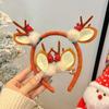 Tocado navideño Cuerno de alce horquilla para el cabello horquilla para el cabello adulto Accesorios para el cabello con clip de joyería para accesorios de fiesta de festival Mori