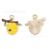 Acessórios para Joias de Gota de Óleo DIY Pingente de Abelha Cartoon Colmeia Girassol Chaveiro Colar Pulseira Charme de Liga