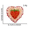 Nuevo Parche de Tela Rosa de Fresa Oso de Peluche Lindo Helado Botella de Leche Bordado por Computadora Parche Decorativo para Ropa Parche
