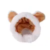 T Vestido para Pet Chapéu de Urso para Pet Fantasia de Urso de Pelúcia Adorável Adereço de Cabeça de Urso Adereço de Cabeça de Gato Chapéu para Pet