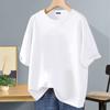 Verão novo gelo seda camiseta de manga curta homens de manga meia manga masculina e feminina all-match roupas estilo hong kong t-tide marca meia manga camiseta solta