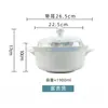 Cuenco de sopa de cerámica de doble asa de Jingdezhen para uso doméstico, modelo nuevo 2025, tamaño grande con tapa, lujoso recipiente para sopa