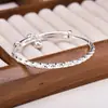 Pulsera de Plata Pura 9999 con Patrón de Martillo en Forma de Diamante para Mujer Nueva Pulsera de Plata Esterlina Regalo de Cumpleaños para Novia