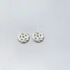 Cuentas espaciadoras de plata S925 con diseño de llanta, piezas separadoras de cuerda trenzada, espaciadores de cuentas de rueda, accesorios para joyería de plata con cuerda trenzada hechos a mano para DIY