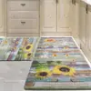 Tapete de Moda Temu Transfronteiriço, Tapete de Veludo de Cristal Resistente ao Desgaste para Sala de Estar, Tapete Longo para Cabeceira de Quarto, Capacho para Entrada