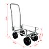 Vehículo de transporte de recolección multipropósito invernadero coche perezoso carrito para frutas y verduras agrícolas herramienta plegable portátil para coche