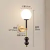 Luminárias de Sala de Estar Usadas, Novas Luminárias com Interruptor de Puxar Estilo Americano, Arandelas Retrô Francesas, Luminárias de Cabeceira para Quarto, Luminárias Frontais de Espelho, Estilo Nórdico