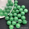 Contas soltas de jade verde seco, contas redondas de 13mm, contas de jade para atacado, ornamentos de jade, acessórios DIY, acessórios para pulseira e colar
