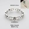 Anillo de perla con forma de nariz de cerdo de plata S925 con figura de sentimiento y accesorios de perla de 7-8 mm sin cuentas