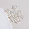 Cadena para Teléfono Móvil Flor de Rosa Transparente Hielo Llavero Corto de Resina con Perlas de Lujo Ligero Colgante Exquisito Morado Rosa para Bolsos de Mujer