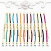 Pulsera de Cordón Milanés Trenzado con Cierre de Langosta de Color Conservante Rellena de Oro de 18 Quilates Pulsera Ajustable Cuerda de Mano Accesorios Semi-Terminados