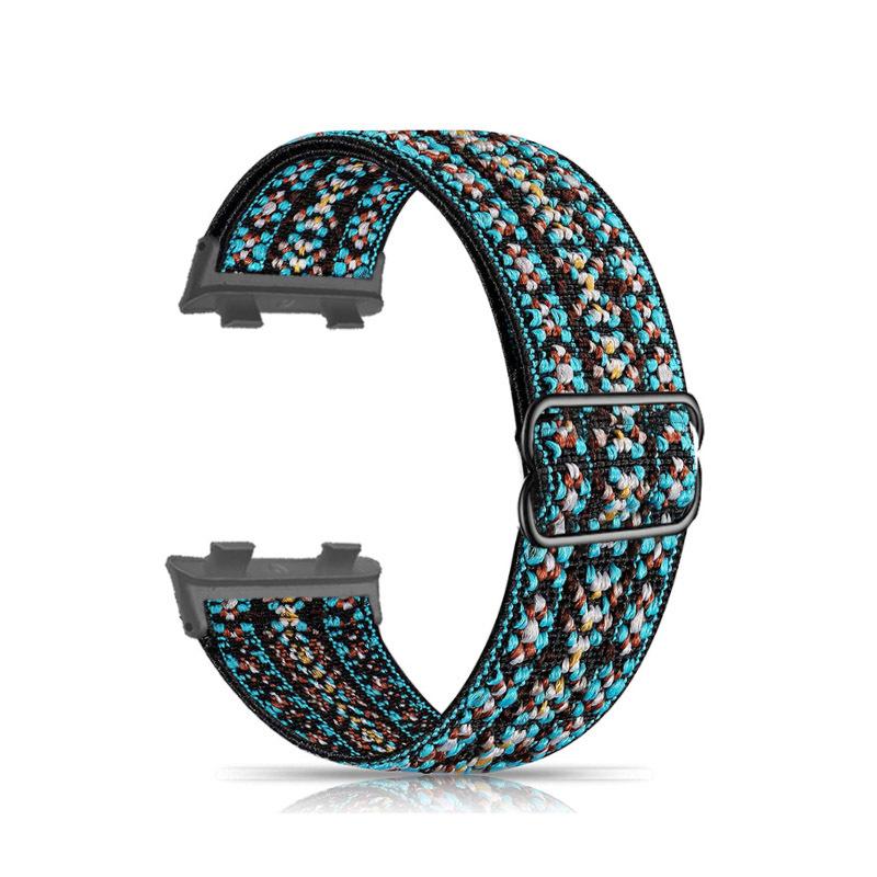 OPPO watch 弹力表带 蓝绿滕条