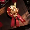 Ramilletes para Novio y Novia para Bodas, Juegos a Juego para los Padres de Ambas Partes, Miembros de la Familia, Padrinos de Boda y Damas de Honor, Broches Sencillos