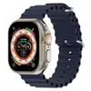 Adequado para Pulseira de Relógio de Silicone Marinho da Apple Applewatchultra Pulseira de Relógio Esportivo Tendência