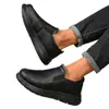 Botas de Invierno Populares de Mínima Transpiración para Hombre, con Forro de Lana Añadido y Suelas Blandas Engrosadas, Botines Casuales para Personas de Mediana Edad y Mayores, Botas de Piel Antideslizantes y Cálidas
