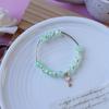 Yiwu Atacado de Pulseira de Pérola Cerâmica de Pequenos Produtos Joia de Mão com Contas de Cristal Pulseira para Casal Estudantes Crianças Joia Feminina