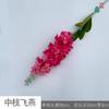 Rama única golondrina voladora Púrpura Nuevo fila de flores de boda de primavera Flor artificial alta decoración de sala de bodas de hotel Flor de seda