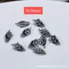 Colgante de Flor de Loto de Plata Sanqi de Plata Vieja de Shanxi Pequeñas Flores Accesorios Componentes para Manualidades y Joyería DIY