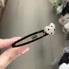 Accesorios para el Cabello Sencillos y Únicos Estilo Coreano, Pinza de Corazón de Puntos para el Cabello, Pinza para Flequillo Lateral, Pasador de Moda y Versátil para Mujeres