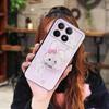 Aplicable a la carcasa del teléfono móvil Red Mi K70/K70 Pro personalizada anime para hombres y mujeres, con arena movediza, transparente, moderna, juvenil, linda