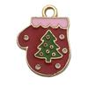 140 Desenhos animados Óleo Gota Liga Santa Elk Árvore Floco de Neve DIY Brincos Pulseira Pingente Jóias Acessórios