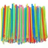 Tubo de arte con cuchara para helado de arena de colores transfronterizo pajilla pajilla desechable cuchara para helado de arena 2 en 1