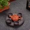 Adornos para Mascotas de Té Se Pueden Usar para Cultivar Mini Tetera de Arena Púrpura Juego de Tazas Taza de Bolsillo Pequeña Punta de Dedo Tetera Juego de Té Juego de Té Kung Fu