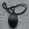 Tanga Graciosa para Hombres en Bañador con Almohadilla de Esponja Ropa Interior para Hombre Bolsa Convexa en U Inserto de Esponja Extraíble