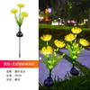 Luzes de Jardim Flor de Aranha Movidas a Energia Solar Venda Quente Transfronteiriça Luzes Decorativas Impermeáveis para Exterior Gramado Pátio Ambiente Luzes de Flores Artificiais