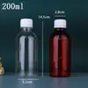 Botella de Medicina Personalizada, Botella Pequeña Vacía Sellada, 50ml, Botella de Plástico Líquido de 60/100/200ml, Botella Medidora Graduada para Jarabe