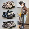 Zapatos Deportivos para Niños 2026 Primavera y Otoño Estilo Coreano Zapatos de Senderismo Antipatadas para Niñas con Velcro Suela Suave Zapatos Casuales
