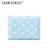 Cartera Plegable de Tres Pliegues para Mujer con Lunares Estilo Coreano Diseño Simple Estilo Ins Múltiples Ranuras para Tarjetas Billetera Monedero Venta al por Mayor