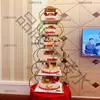 Suporte de Bolo Europeu Criativo Novo com Múltiplos Andares Hotel Celebração de Casamento Aniversário Banquete de Longevidade Loja de Bolos Desmontagem e Montagem
