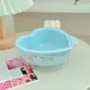 Linda Cesta Escurridora de Cocina de Dibujos Animados Femeninos Cesta para Frutas Colador de Doble Capa Bandeja para Lavar Arroz y Frutas Cesta de Doble Capa