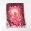 Estampa de Fênix Voando Flor Cortada Primavera e Verão Lenço de Seda Grande Longo Xale de Viagem de Alta Qualidade Proteção Solar Lenço Feminino Lenço de Cabeça