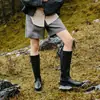 Botas Nomad Negras Retro para Mujer Botas Vaqueras Occidentales de Tacón Apilado de Moda para Mujer Otoño 2026 Nuevas Botas Altas de Tacón Grueso