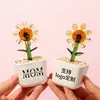 Adornos de Vidrio Zibo con Logo Personalizado, Plantas en Maceta, Artesanías de Vidrio Hechas a Mano, Flores Artificiales, Decoraciones de Escritorio, Flores Eternas