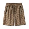 Novos shorts masculinos plus size casuais esportivos soltos finos de verão para casais, roupa externa para casa, estampa em forma de B, calças de cinco pontos