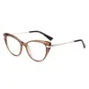 Gafas Fotocromáticas Anti-Luz Azul con Forma de Ojo de Gato, Exclusivamente para Ventas Transfronterizas, Elegantes Gafas Protectoras de Montura Completa para Mujer