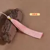 Borla de Seda de Hielo de Poliéster de 12 cm con Hilo Dorado DIY Hecho a Mano Colgante de Borla Hanfu Qipao