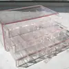 Caja Dispensadora de Cuentas Caja de Almacenamiento de Cuentas Compartimento para Cuentas Sueltas Cuentas de Arroz Caja Acrílica Cajón para Accesorios DIY Transparente